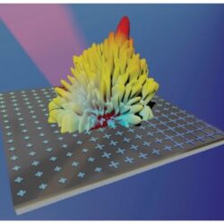 3D visualization of bidirectional reflectance distribution function of a machine learning designed metasurface material