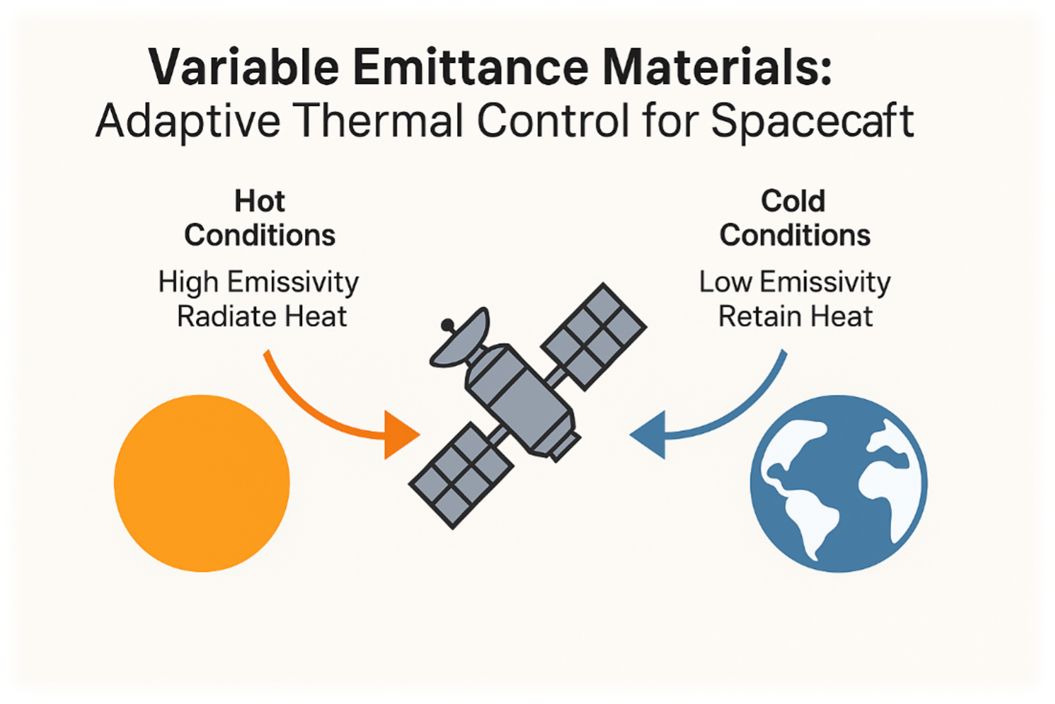 Variable Emittance Materials: Adaptive Thermal Control for Spacecraft